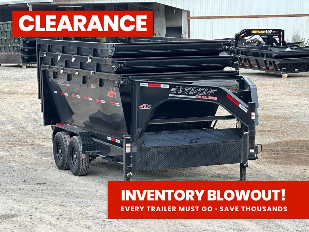 Horizon 14' RDZ GN Roll off Bundle (2) 7k Axles + 3 Bins w/ 4' Walls 3358-B