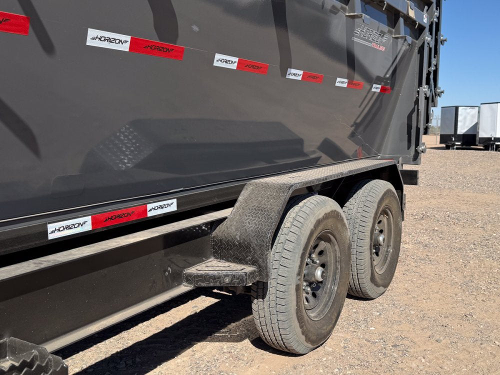 Horizon 16' RDZ GN Roll off Bundle (2) 7k Axles + 3 Bins w/ 4' Walls 3892-C