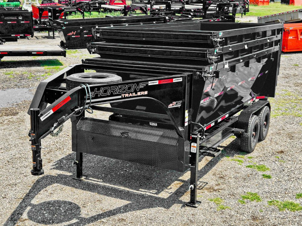 Horizon 16' RDZ GN Roll off Bundle (2) 8k Axles + 3 Bins w/ 4' Walls 3900-B