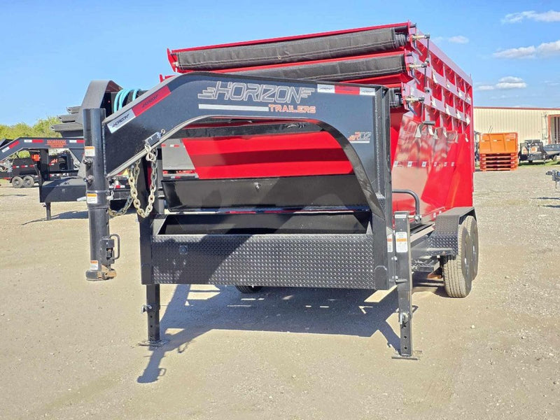 Horizon 16' RDZ GN Roll off Bundle (2) 8k Axles + 3 Bins w/ 4' Walls 9523-B