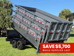 Stryker 14' BP Roll off Bundle (2) 7k Axles + 3 Bins w/ 4' Walls 2347-A