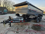 14' Stryker SDT Bumper Pull Dump Trailer 36" Side Walls - (2) 7k Axles 3762