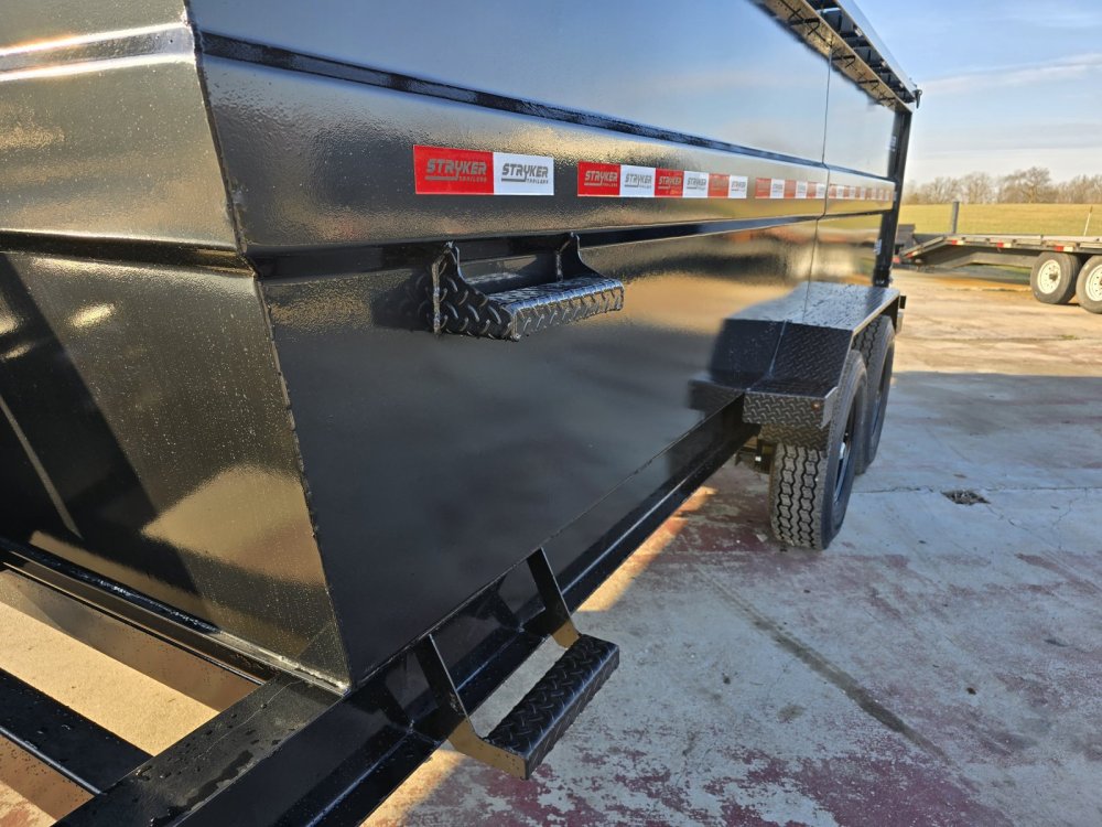 16' Stryker SDT Bumper Pull Dump Trailer 48" Side Walls - (2) 7k Axles 3760