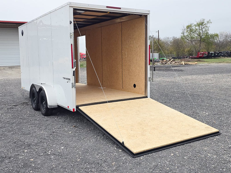 7' x 16' Traverse DLX Flat Top V Nose (2) - 3500 lb Axle 130832