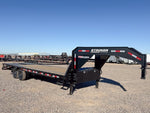 25' Stryker Gooseneck Deckover Trailer Mega Ramps - (2) 7K Axles 3788