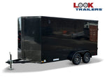 7 x 16 Look Trailers ST DLX Flat Top V Nose Enclosed Trailer - (2) 3.5k lb Axles 141474