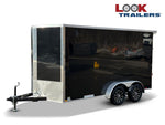 7 x 14 Look Trailers ST DLX Flat Top V Nose Enclosed Trailer - (2) 3.5k lb Axles 141503
