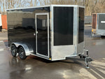 7 x 14 Look Trailers ST DLX Flat Top V Nose Enclosed Trailer - (2) 3.5k lb Axles 141503