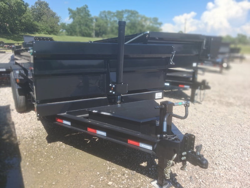 14' x 83" Iron Bull DTB Bumper Pull Dump Trailer 24" Side Walls - (2) 7,000 lb Axles, Telescopic 108275