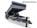 16' x 83" Iron Bull DCB Bumper Pull Dump Trailer 20" Side Walls - (2) 7,000 lb Axles 109114
