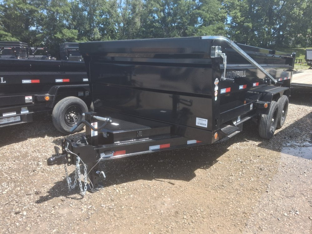16' x 83" Iron Bull DTB Bumper Pull Dump Trailer 36" Side Walls - (2) 7,000 lb Axles 102337