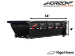 14' Horizon EDZ Roll Off Bin 4' Wall + Tarp 10268