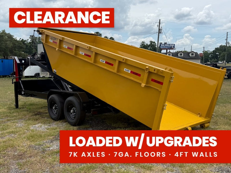 Dura Haul 16' GN Roll Off Bundle (2) 7k Axles + Bin 4' Walls KOGN14