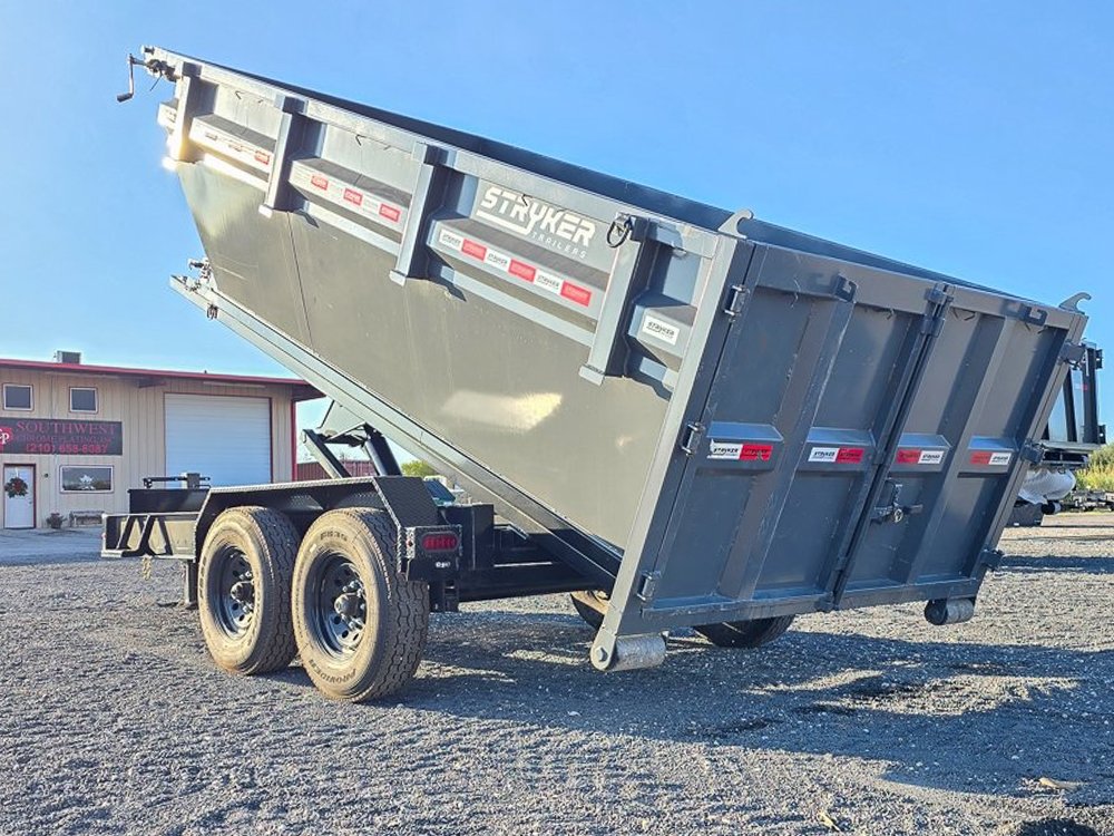 Stryker 16' BP Roll Off Bundle (2) 7k Axles + Bin 4' Walls R1BP16