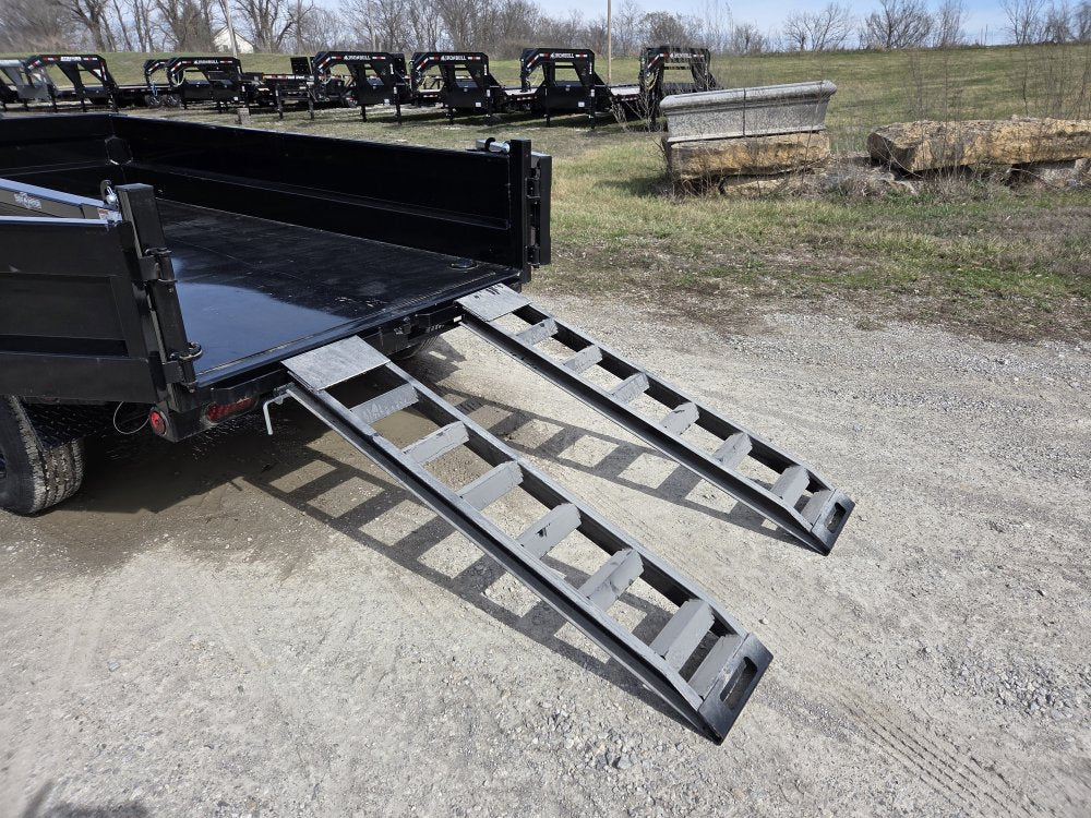 10' x 60" Iron Bull DTB Bumper Pull Dump Trailer 18" Side Walls - (2) 5200 lb Axles 104801
