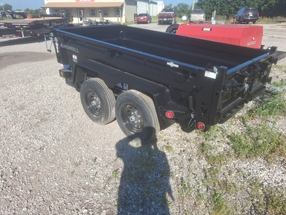 10' x 60" Iron Bull DTB Bumper Pull Dump Trailer 18" Side Walls - (2) 5200 lb Axles 104801