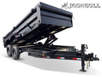 16' x 83" Iron Bull DTB Bumper Pull Dump Trailer 24" Side Walls - (2) 7,000 lb Axles 109834