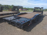 24' Iron Bull ETG Gooseneck Equipment Trailer Mega Ramps Drive Over Fenders - (2) 7,000 lb Axles 914832