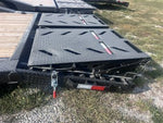 26' Iron Bull ETG Gooseneck Equipment Trailer Mega Ramps Drive Over Fenders - (2) 7,000 lb Axles 914310
