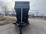 14' x 83" Iron Bull DTB Bumper Pull Dump Trailer 48" Side Walls - (2) 7,000 lb Axles, Telescopic 110771