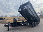 14' x 83" Iron Bull DTB Bumper Pull Dump Trailer 48" Side Walls - (2) 7,000 lb Axles, Telescopic 110771