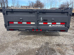 16' x 83" Iron Bull DWB Bumper Pull Dump Trailer 24" Side Walls - (2) 7,000 lb Axles 110834