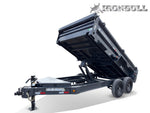 14' x 83" Iron Bull DWB Bumper Pull Dump Trailer 24" Side Walls - (2) 7,000 lb Axles 105969