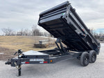 14' x 83" Iron Bull DWB Bumper Pull Dump Trailer 24" Side Walls - (2) 7,000 lb Axles 105969