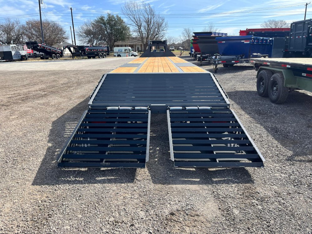 40' DKO Gooseneck Deckover 35' + 5' Mega Ramps (2) 12K Axles 11383