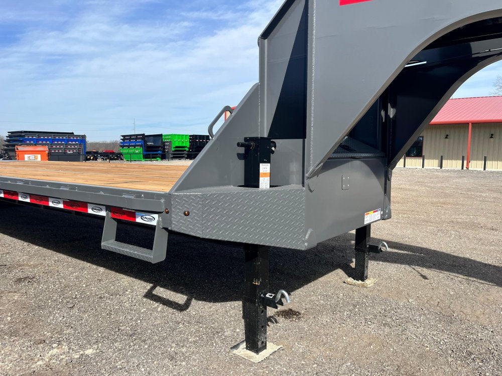 40' DKO Gooseneck Deckover 35' + 5' Mega Ramps (2) 12K Axles 11383