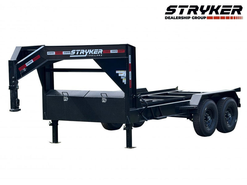 14' Stryker Gooseneck Roll Off Base Trailer - (2) 7K Axles 3913