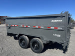 14' Stryker SDT Bumper Pull Dump Trailer 48" Side Walls - (2) 7k Axles 3928