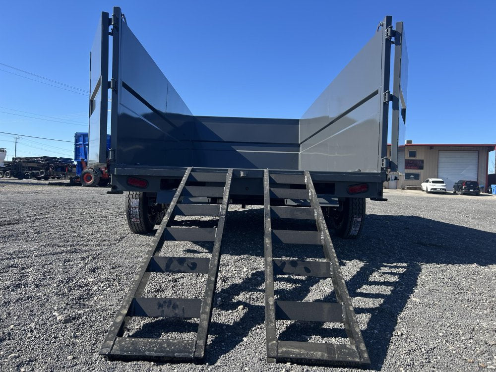 14' Stryker SDT Bumper Pull Dump Trailer 48" Side Walls - (2) 7k Axles 3928