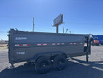 14' Stryker SDT Gooseneck Dump Trailer 48" Side Walls - (2) 7k Axles 3931
