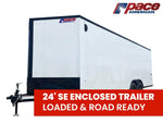 8.5 x 24 Journey SE Flat Top Sloped V Nose Car Hauler (2) 5200 lbs Axles 131283