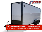 7 x 16 Journey SE Flat Top Sloped V Nose (2) 3500 lbs Axles 146229