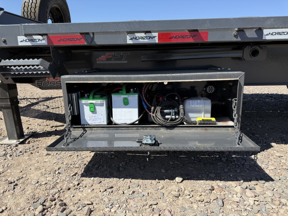 22' Horizon FFT Bumper Pull Full Deckover TIlt Trailer - (2) 8K Axles 15225