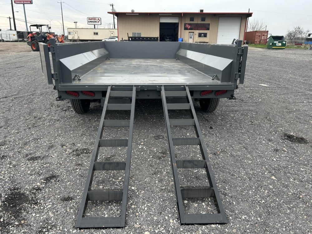 14' Stryker EDT Bumper Pull Dump Trailer 20" Side Walls - (2) 7k Axles 4055
