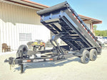 14' Stryker EDT Bumper Pull Dump Trailer 20" Side Walls - (2) 7k Axles 4046