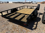 12' Utility Trailer (1) 3.5K Axle, 77" Wide 4' Gate 4074