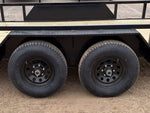 18' Utility Trailer (2) 5.2K Axles, 83" Wide, Side Ramps and 4' Gate 4066