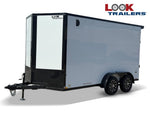7 x 14 DX 7K Flat Top V Nose Enclosed - (2) 3500 lb Axles 140467
