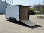 7 x 14 DX 7K Flat Top V Nose Enclosed - (2) 3500 lb Axles 140467