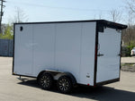 7 x 14 DX 7K Flat Top V Nose Enclosed - (2) 3500 lb Axles 140467