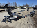 20' Stryker SET Bumper Pull Equipment Trailer Stand Up Ramps - (2) 7K Axles 3549
