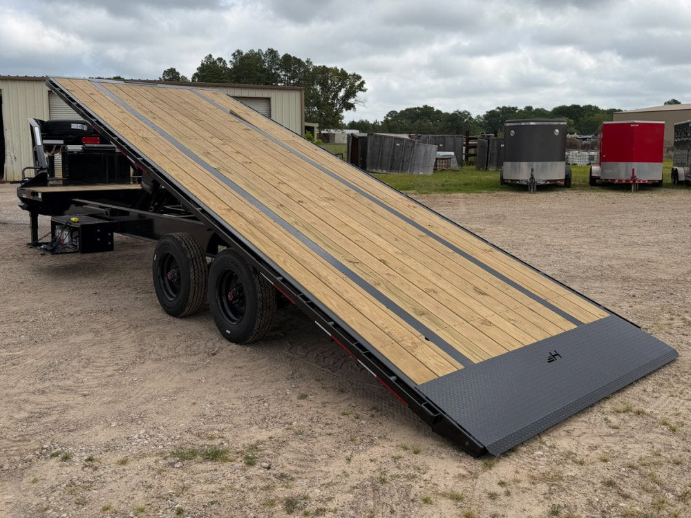 28' Horizon FTS Gooseneck Hydraulic Deckover Tilt Trailer - 10K Axles 16529