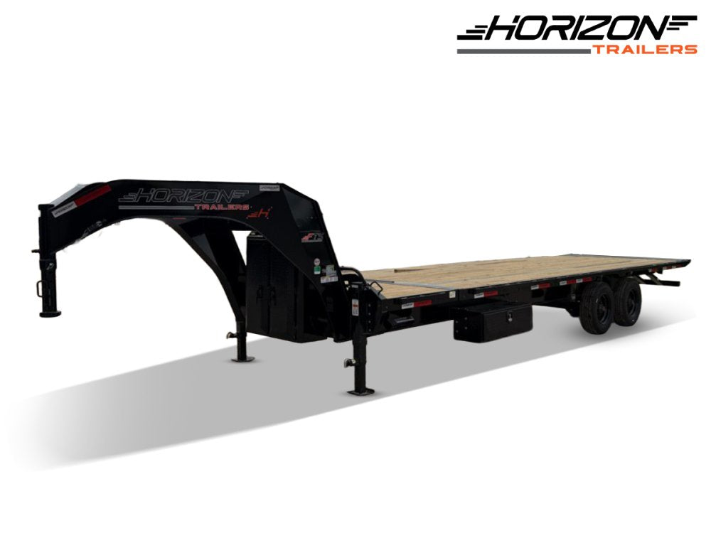28' Horizon FTS Gooseneck Hydraulic Deckover Tilt Trailer - 10K Axles 16529