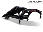 24' Horizon FFT Gooseneck Full Deckover TIlt Trailer - (2) 7K Axles 16920