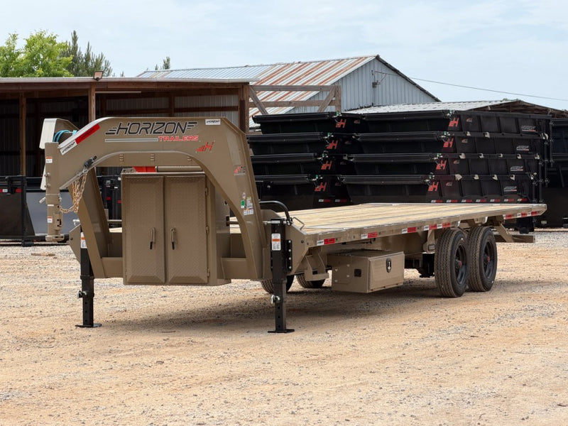 28' Horizon FTS Gooseneck Hydraulic Deckover Tilt Trailer - 10K Axles 16528