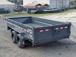 14' Stryker SDT Bumper Pull Dump Trailer 24" Side Walls - (2) 7k Axles 004313